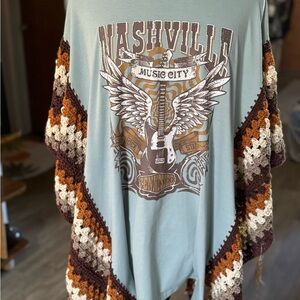Nashville Music City Poncho